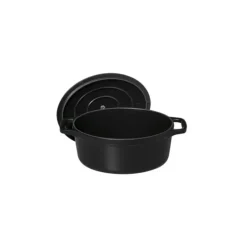 CHASSEUR Cocotte en Fonte Ovale 17 cm Noir Mat