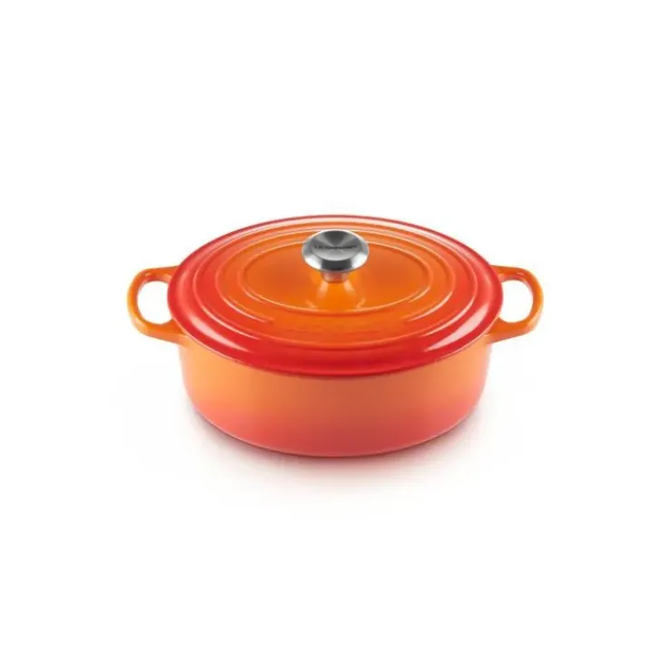 LE CREUSET Cocotte en Fonte Ovale 27 cm Volcanique Signature Best