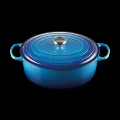 LE CREUSET Cocotte en Fonte Ovale 33 cm Azur Signature New