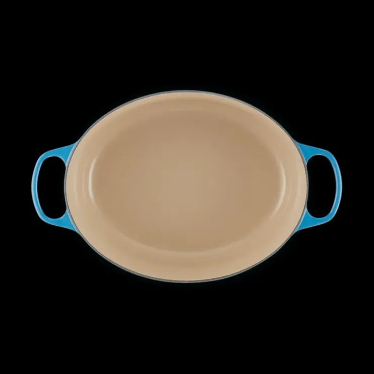 LE CREUSET Cocotte en Fonte Ovale 33 cm Azur Signature New