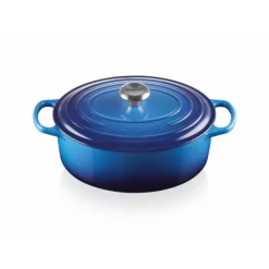 LE CREUSET Cocotte en Fonte Ovale 29 cm Azur Signature Clearance