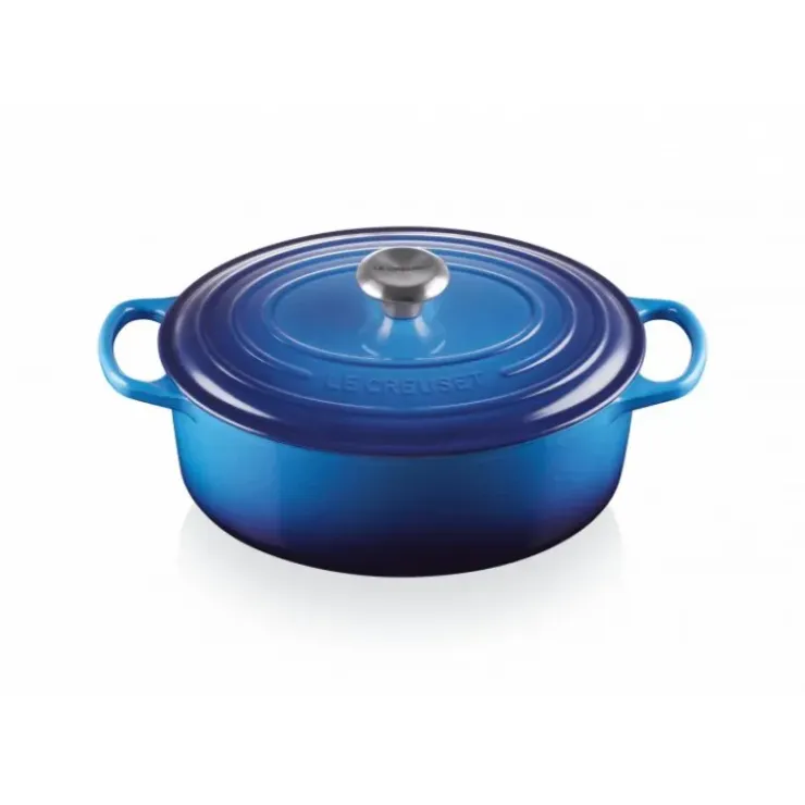 LE CREUSET Cocotte en Fonte Ovale 29 cm Azur Signature Clearance