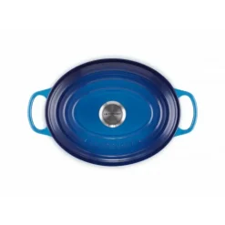 LE CREUSET Cocotte en Fonte Ovale 29 cm Azur Signature Clearance