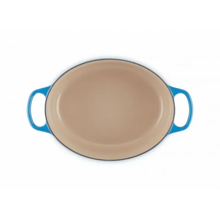 LE CREUSET Cocotte en Fonte Ovale 29 cm Azur Signature Clearance