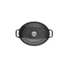 CHASSEUR Cocotte en Fonte Ovale 29 cm Caviar Sale