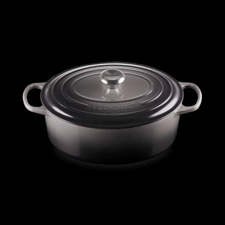 LE CREUSET Cocotte en fonte Ovale 31 cm Flint Signature