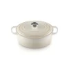 LE CREUSET Cocotte en fonte Ovale 31 cm Meringue Signature Clearance