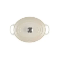 LE CREUSET Cocotte en fonte Ovale 31 cm Meringue Signature Clearance