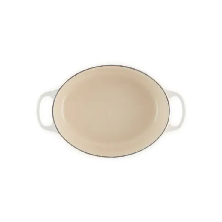 LE CREUSET Cocotte en fonte Ovale 31 cm Meringue Signature Clearance