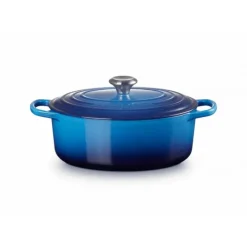 LE CREUSET Cocotte en fonte Ovale 31 cm Azur Signature New