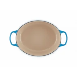 LE CREUSET Cocotte en fonte Ovale 31 cm Azur Signature New