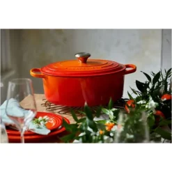 LE CREUSET Cocotte en fonte Ovale 35 cm Volcanique Signature Clearance