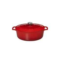 CHASSEUR Cocotte en Fonte Ovale 31 cm Rubis Outlet