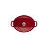 CHASSEUR Cocotte en Fonte Ovale 29 cm Rouge Hot
