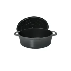 CHASSEUR Cocotte en Fonte Ovale 35 cm Caviar Online