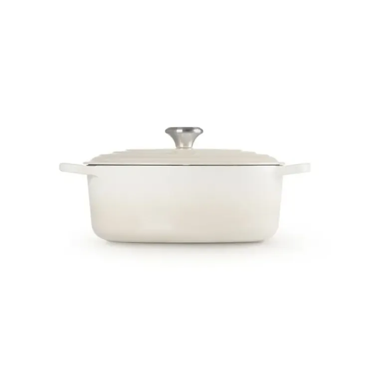 LE CREUSET Cocotte en fonte Ovale 29 cm Meringue Signature Clearance