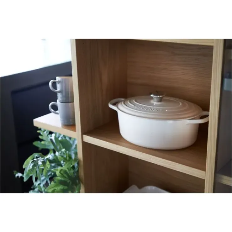 LE CREUSET Cocotte en fonte Ovale 29 cm Meringue Signature Clearance