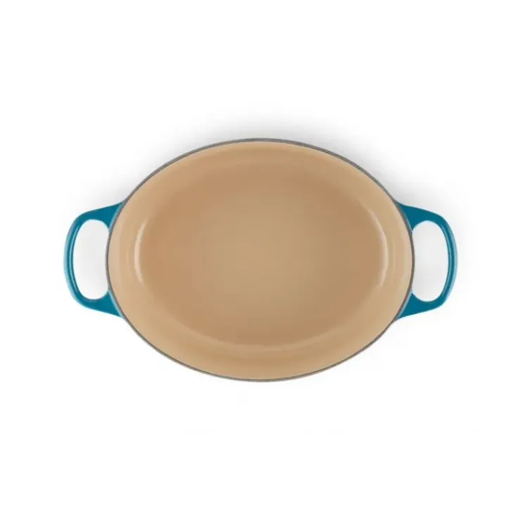 LE CREUSET Cocotte en fonte Ovale 31 cm Deep Teal Signature New