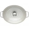 CHASSEUR Cocotte en Fonte Ovale 33 cm Macadamia Online