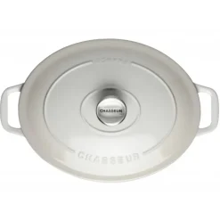 CHASSEUR Cocotte en Fonte Ovale 33 cm Macadamia Online