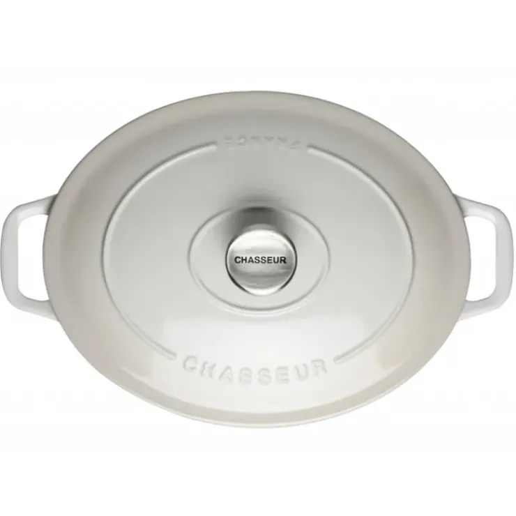 CHASSEUR Cocotte en Fonte Ovale 33 cm Macadamia Online