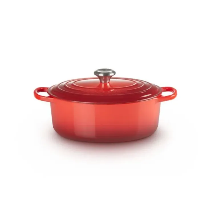 LE CREUSET Cocotte en Fonte Ovale 29 cm Cerise Signature New