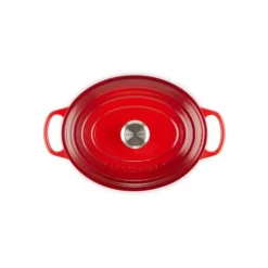 LE CREUSET Cocotte en Fonte Ovale 29 cm Cerise Signature New