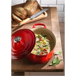 LE CREUSET Cocotte en Fonte Ovale 29 cm Cerise Signature New