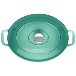 CHASSEUR Cocotte en Fonte Ovale 29 cm Quartz Outlet