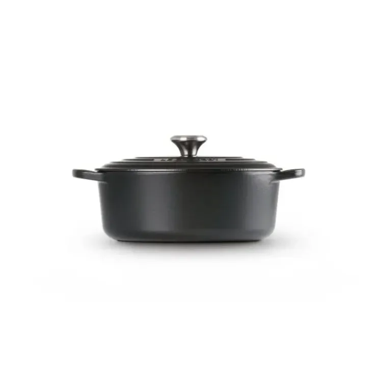 LE CREUSET Cocotte en fonte Ovale 35 cm Noir mat Signature Online