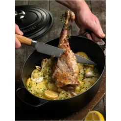 LE CREUSET Cocotte en fonte Ovale 35 cm Noir mat Signature Online