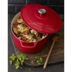 CHASSEUR Cocotte en Fonte Ovale 25 cm Rubis Discount