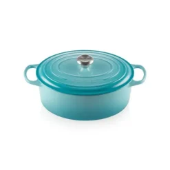 LE CREUSET Cocotte en fonte Ovale 31 cm Caraïbes Signature Clearance