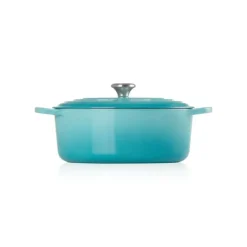 LE CREUSET Cocotte en fonte Ovale 31 cm Caraïbes Signature Clearance