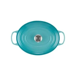 LE CREUSET Cocotte en fonte Ovale 31 cm Caraïbes Signature Clearance