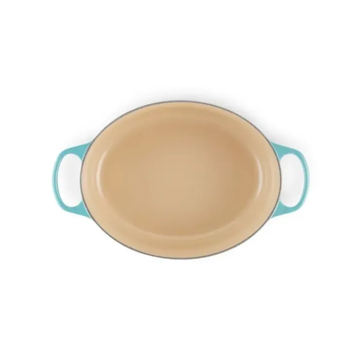 LE CREUSET Cocotte en fonte Ovale 31 cm Caraïbes Signature Clearance