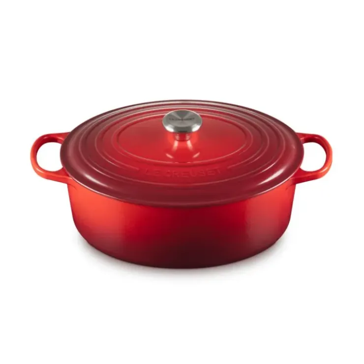 LE CREUSET Cocotte en Fonte Ovale 33 cm Cerise Signature Outlet