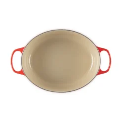 LE CREUSET Cocotte en Fonte Ovale 33 cm Cerise Signature Outlet