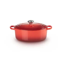 LE CREUSET Cocotte en Fonte Ovale 31 cm Cerise Signature Hot