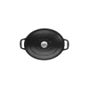 CHASSEUR Cocotte en Fonte Ovale 31 cm Noir Mat Best
