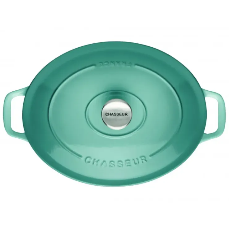 CHASSEUR Cocotte en Fonte Ovale 33 cm Quartz Outlet