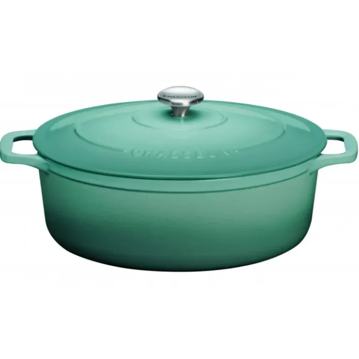 CHASSEUR Cocotte en Fonte Ovale 33 cm Quartz Outlet