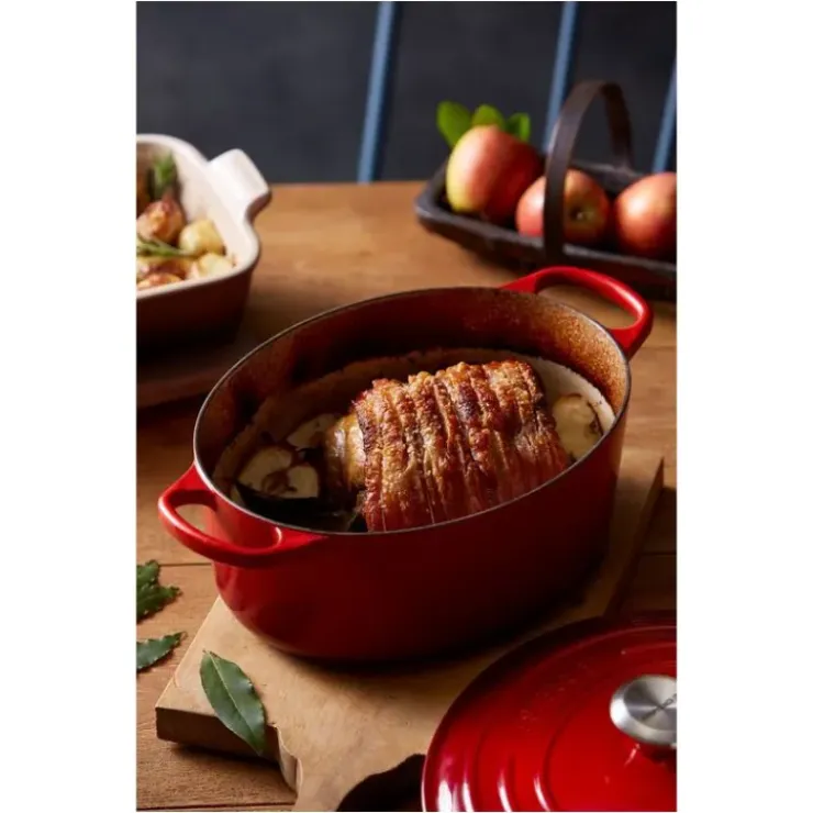 LE CREUSET Cocotte en Fonte Ovale 27 cm Cerise Signature Clearance