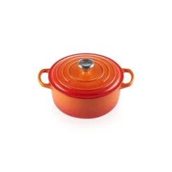 LE CREUSET Cocotte en fonte Ronde 26 cm Volcanique Signature Hot