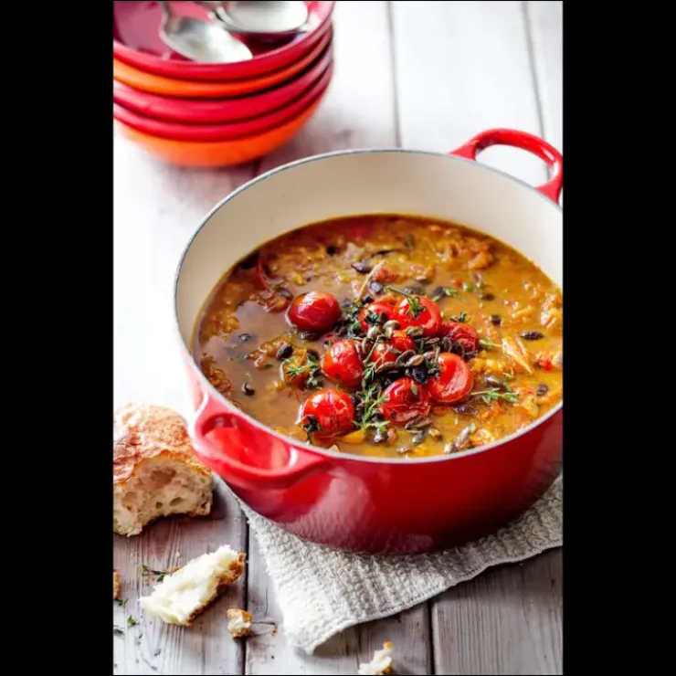LE CREUSET Cocotte en Fonte Ronde 20 cm Cerise Signature Hot