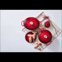 LE CREUSET Cocotte en Fonte Ronde 20 cm Cerise Signature Hot