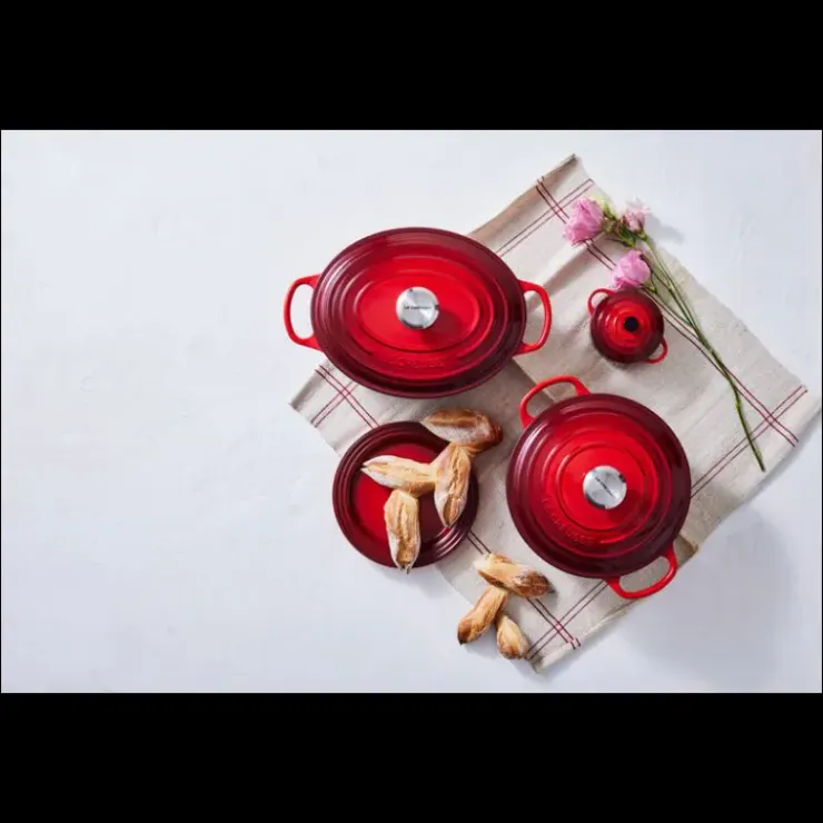 LE CREUSET Cocotte en Fonte Ronde 20 cm Cerise Signature Hot
