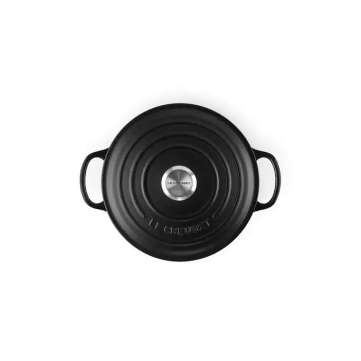 LE CREUSET Cocotte en fonte Ronde 28 cm Noir mat Signature Online