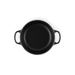 LE CREUSET Cocotte en fonte Ronde 28 cm Noir mat Signature Online