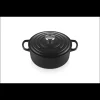 LE CREUSET Cocotte en fonte Ronde 20 cm Noir mat Signature Hot